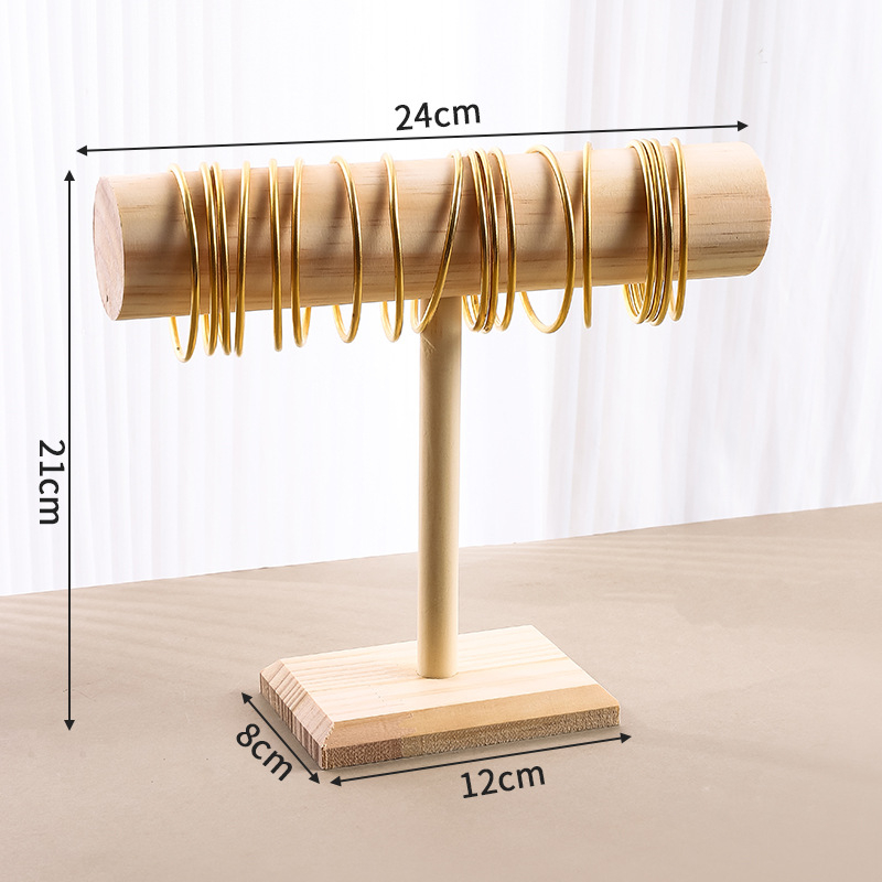 Tömörfa karkötőtartó, karkötőóra, ékszerkiállító állvány, hajgyűrű, fejpánt, ékszertartó, kellékek