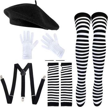 Νέα σειρά 1980s Clown Performance Bud Cap Γυαλιά Hip Hop Διασημότητα Πάρτι Μεταξωτό Κασκόλ Αξεσουάρ Καρφίτσας