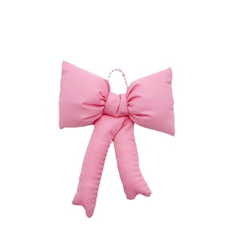 Κορεάτικο στυλ Chanel από βαμβακερό ύφασμα, χαριτωμένο ροζ φιόγκο, μικρή τσάντα κοσμημάτων, μενταγιόν, αλυσίδα, καρδιά για κορίτσια