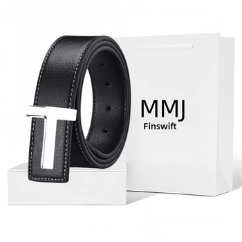 Pealmine kiht puhtast nahast meeste vöö nahast vabaaja roostevabast terasest T-tähega sileda pandlaga meeste vöökoht must kohvivärvi kahepoolne