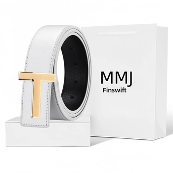 Pealmine kiht puhtast nahast meeste vöö nahast vabaaja roostevabast terasest T-tähega sileda pandlaga meeste vöökoht must kohvivärvi kahepoolne