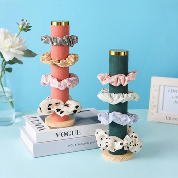 Ράφι αποθήκευσης για κορδέλα και δέσιμο μαλλιών, κάθετη βάση για βραχιόλια και κοσμήματα, κυλινδρική βάση κοσμημάτων, κάθετη αποθήκευση