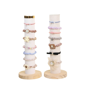 Ράφι αποθήκευσης για κορδέλα και δέσιμο μαλλιών, κάθετη βάση για βραχιόλια και κοσμήματα, κυλινδρική βάση κοσμημάτων, κάθετη αποθήκευση