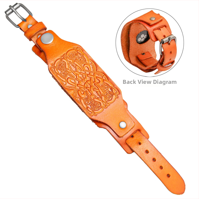 Europietiškas ir amerikietiškas retro karvės odos dirželis „Apple Watch“ dirželiui, skirtas natūralios odos, aukščiausios klasės „Premium Sense“ dirželiui