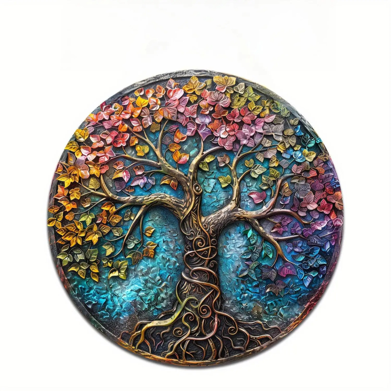 Piiriülesed plahvatused toetavad juuste põlvkonda, 20x20 cm paksune ümmargune alumiiniumist ehte dekoratiivne ripats