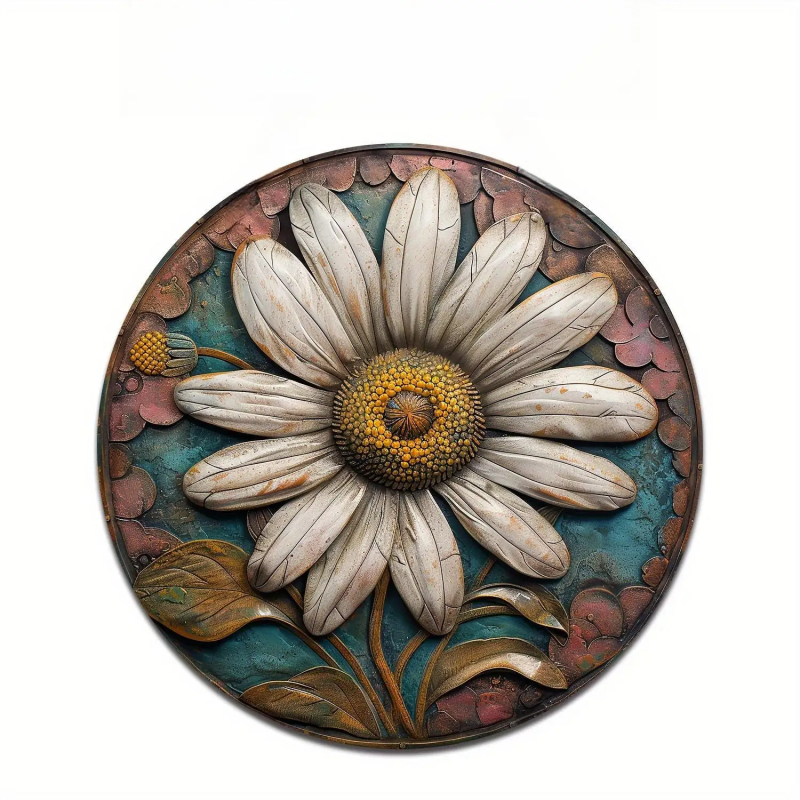 Piiriülesed plahvatused toetavad juuste põlvkonda, 20x20 cm paksune ümmargune alumiiniumist ehte dekoratiivne ripats