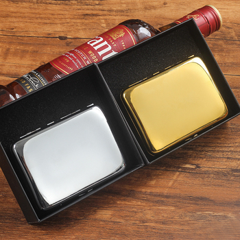 Θήκη τσιγάρων διπλού καθρέφτη με 18 θήκες τσιγάρων μεσαίας χωρητικότητας, ανθεκτική στη συμπίεση, ανθεκτική στην υγρασία, φορητή θήκη τσιγάρων για άνδρες
