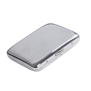 Θήκη τσιγάρων διπλού καθρέφτη με 18 θήκες τσιγάρων μεσαίας χωρητικότητας, ανθεκτική στη συμπίεση, ανθεκτική στην υγρασία, φορητή θήκη τσιγάρων για άνδρες