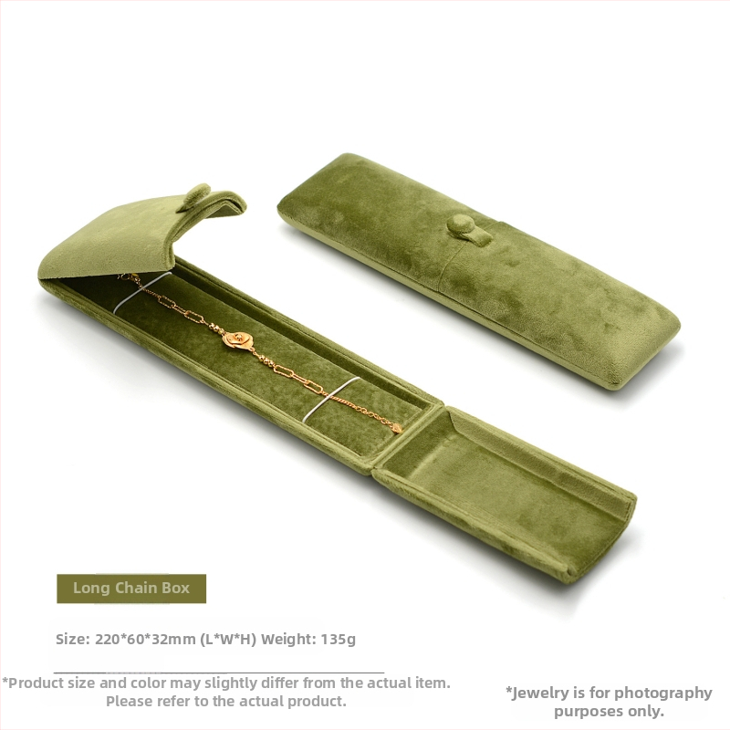 Dupla fűzöld bársony gyűrűdoboz fülbevaló nyaklánc doboz karkötő doboz karkötő karkötő doboz ékszercsomagolás