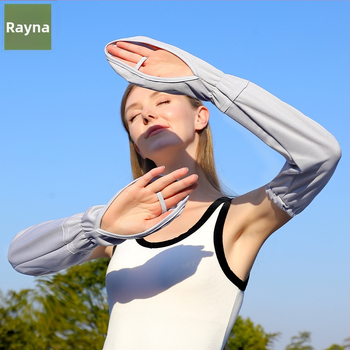 Γυναικεία τσάντα RAYA, μανίκι προστασίας από τον ήλιο για τα δάχτυλα, γάντια προστασίας από τον ήλιο από μετάξι, καλοκαιρινή οδήγηση, προστασία από την υπεριώδη ακτινοβολία, κάλυμμα μπράτσου με UPF50+