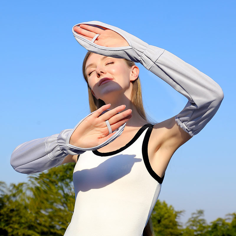 RAYA naiste kott sõrmedele, päikesekaitse varrukas, jääsiidist päikesekaitsekindad, suvine autojuhtimine, UV-kaitsega käekate UPF50+-ga