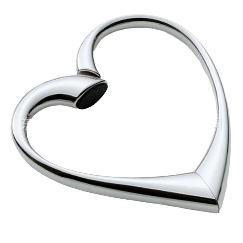Cinkötvözetből készült, csúcskategóriás fém, szív alakú táskacsat, forgatható, összecsukható, kézitáska-akasztó eszköz, táska-akasztó