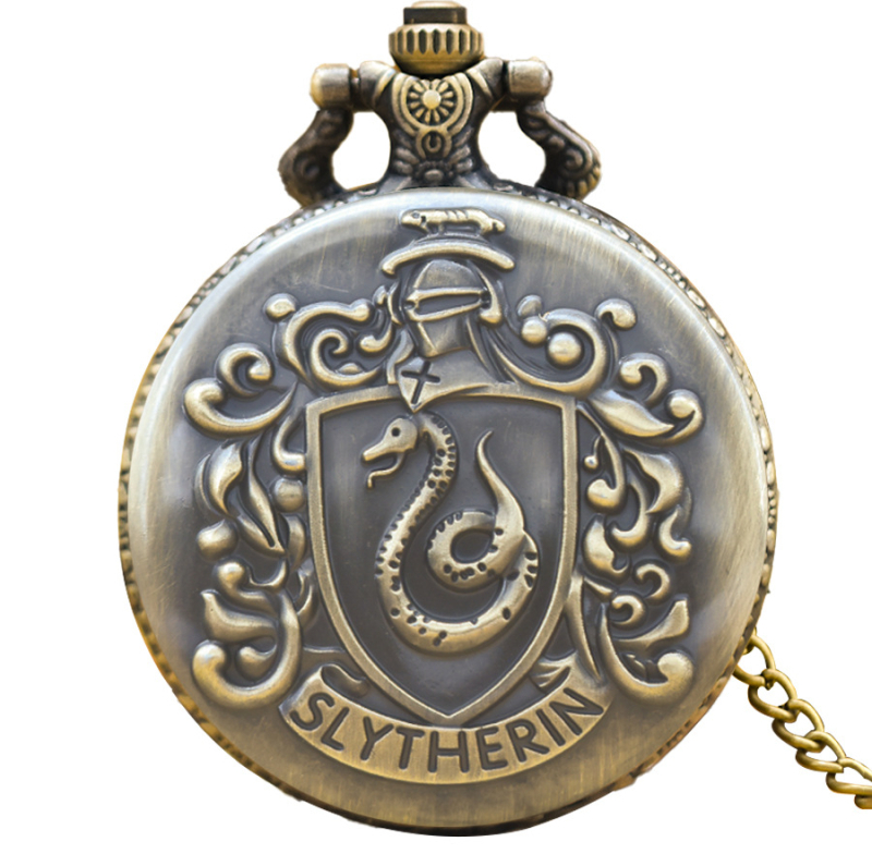 Pārrobežu karstā pārdošana, liels retro kabatas pulkstenis, Harija Potera tēma, flip kaklarota, kvarca pulkstenis, dāvanu pulksteņu vairumtirdzniecība