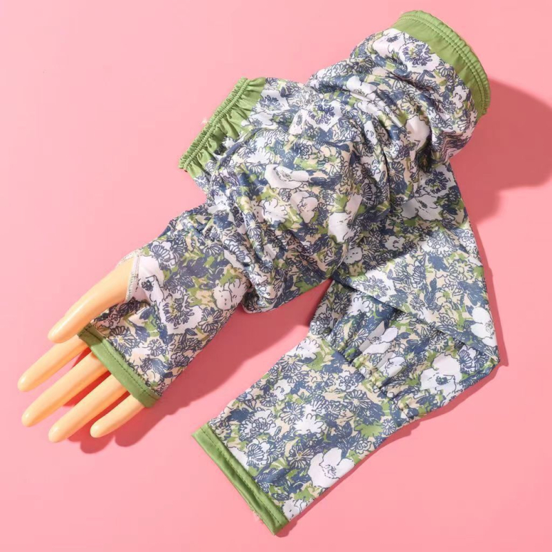 Új, naptej, jég, selyem, kültéri, minden mérkőzésre alkalmas, divatos jég, UV-védő karvédő, női naptej kesztyűk