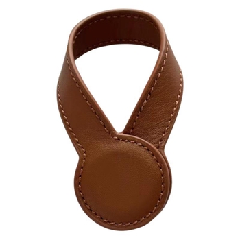 Divatos hosszú bőr kalapcsipesz praktikus utazó mágneses kalaptároló csiptető hordozható táska függő díszek kerek kalapcsipesz