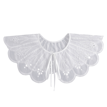 Γυναικείο καλοκαιρινό σάλι με δαντέλα, πολυλειτουργική προστασία από τον ήλιο με φούστα και παπιγιόν, ψεύτικο κολάρο, διασυνοριακός κατασκευαστής χονδρικής