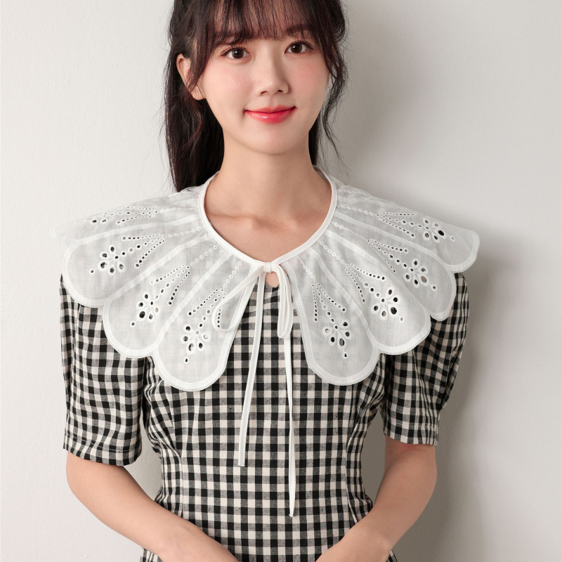 Csipkés kendő női nyári multifunkcionális napvédelem szoknyával, csokornyakkendővel, hamis gallérral, határokon átnyúló gyártó nagykereskedelme