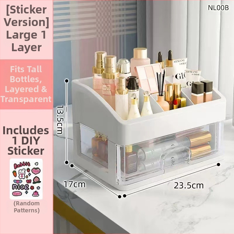 Tüdruku süda tudengi kosmeetika hoiukarp plastist hoiuriiuli sahtli ehtekarbi hoiuriiul meigi hoiukarp