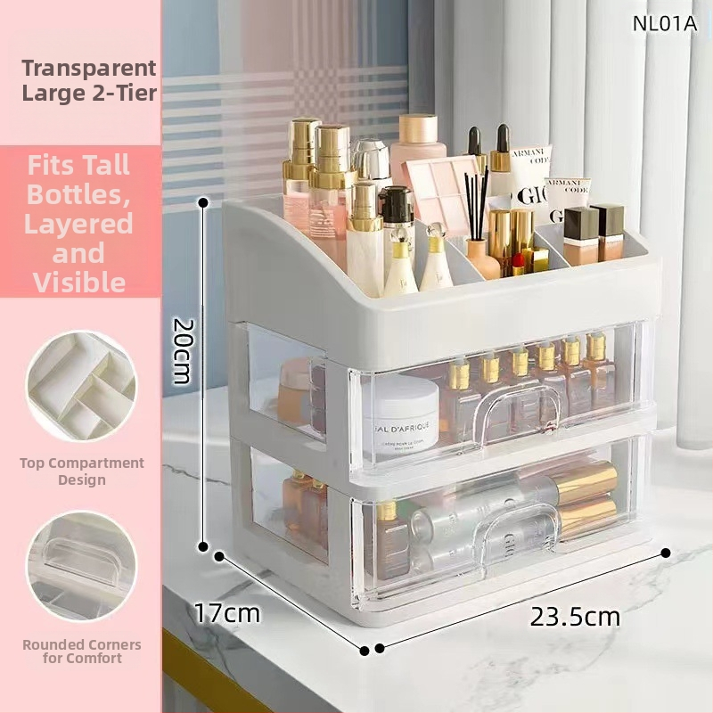 Tüdruku süda tudengi kosmeetika hoiukarp plastist hoiuriiuli sahtli ehtekarbi hoiuriiul meigi hoiukarp