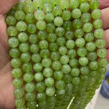 Természetes olíva kristályból optimalizált olivin gyöngyök, barkácsolás, kristálygyöngyös ékszerek, karkötők, nyakláncok, kiegészítők, gyári outlet