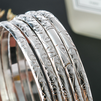 AliExpress εξωτερικό εμπόριο 5 λουλουδιών μοτίβο βραχιόλι κύκλο ασημένιο δαχτυλίδι χεριού Ευρωπαϊκά και αμερικανικά κοσμήματα χονδρικής