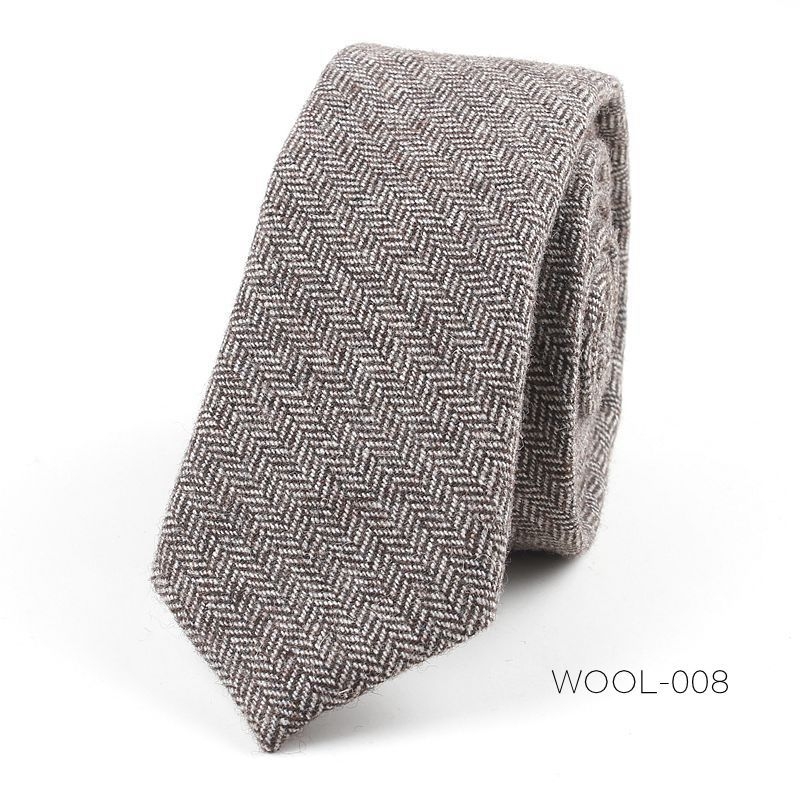 Divatos férfi gyapjú keskeny nyakkendős üzleti ruha divatos esküvői koreai stílusú brit stílusú diákruha 6 cm-es nyakkendő