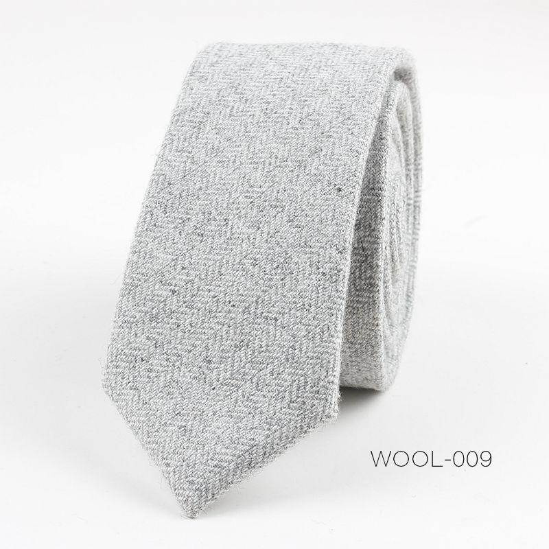 Divatos férfi gyapjú keskeny nyakkendős üzleti ruha divatos esküvői koreai stílusú brit stílusú diákruha 6 cm-es nyakkendő