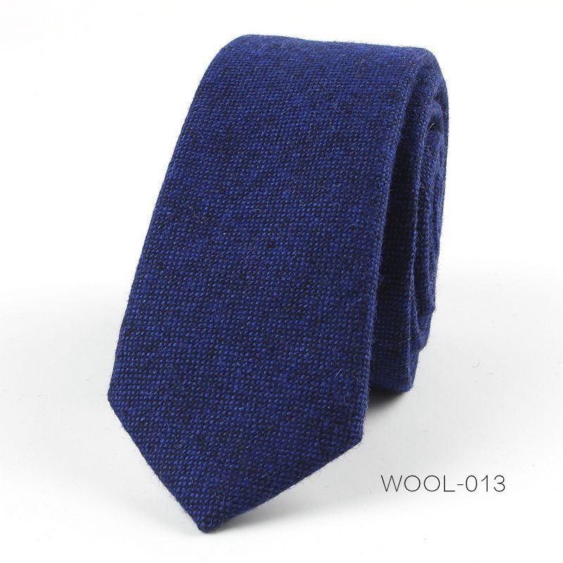 Divatos férfi gyapjú keskeny nyakkendős üzleti ruha divatos esküvői koreai stílusú brit stílusú diákruha 6 cm-es nyakkendő