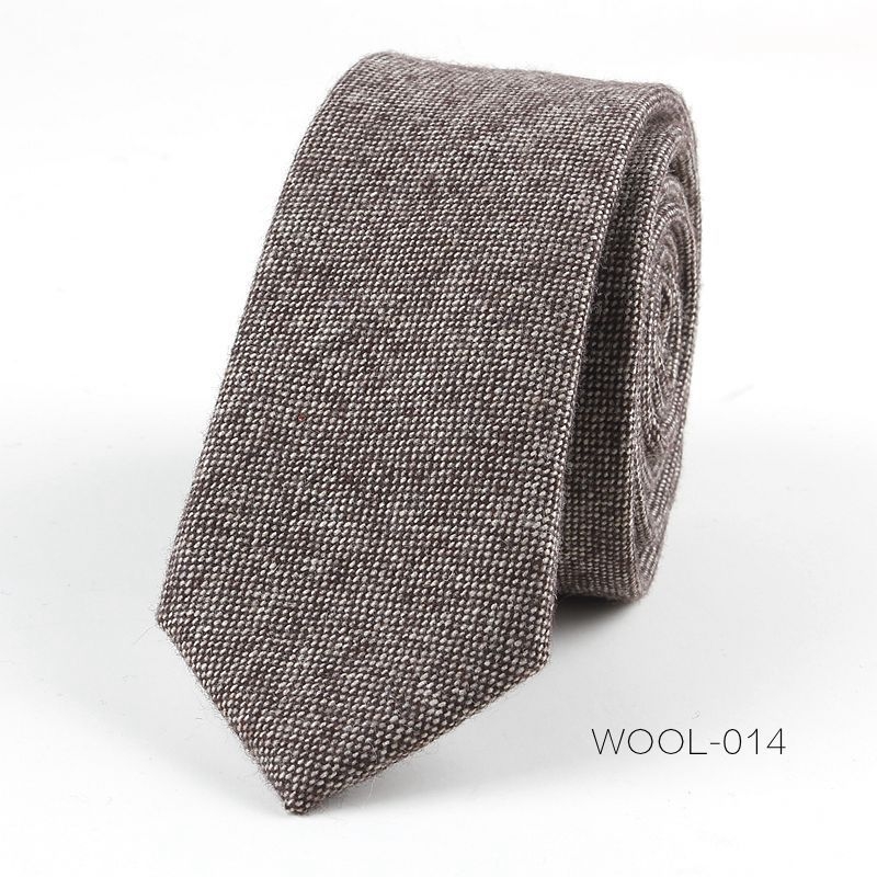 Divatos férfi gyapjú keskeny nyakkendős üzleti ruha divatos esküvői koreai stílusú brit stílusú diákruha 6 cm-es nyakkendő