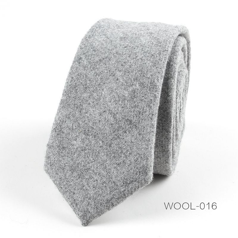 Divatos férfi gyapjú keskeny nyakkendős üzleti ruha divatos esküvői koreai stílusú brit stílusú diákruha 6 cm-es nyakkendő