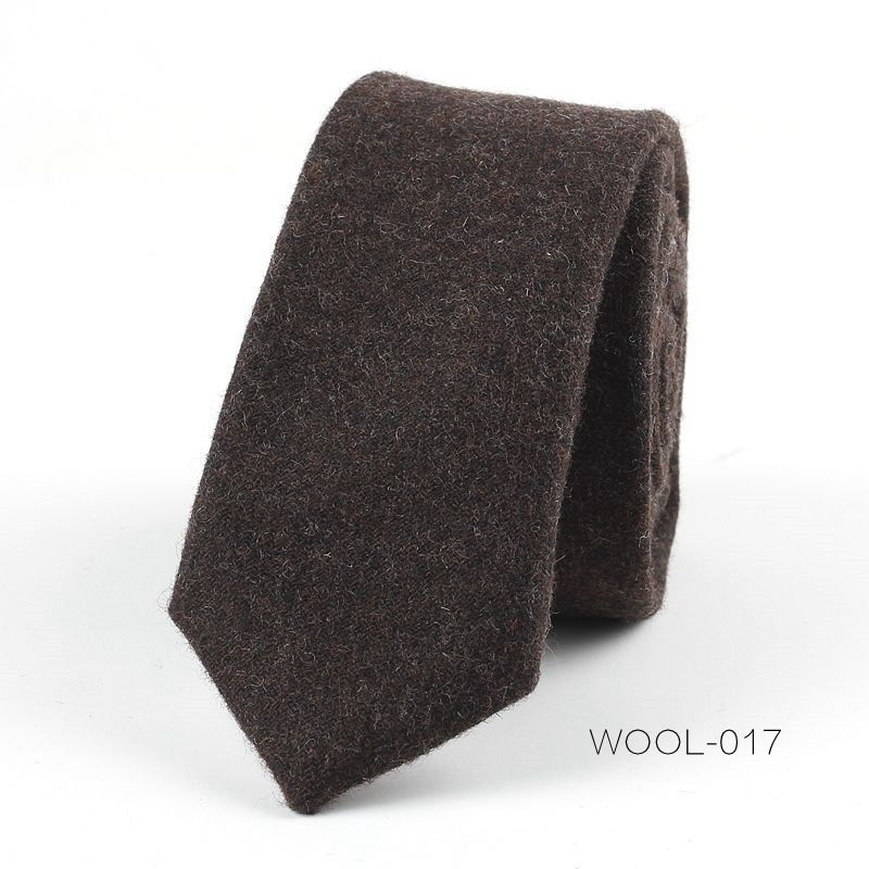 Divatos férfi gyapjú keskeny nyakkendős üzleti ruha divatos esküvői koreai stílusú brit stílusú diákruha 6 cm-es nyakkendő