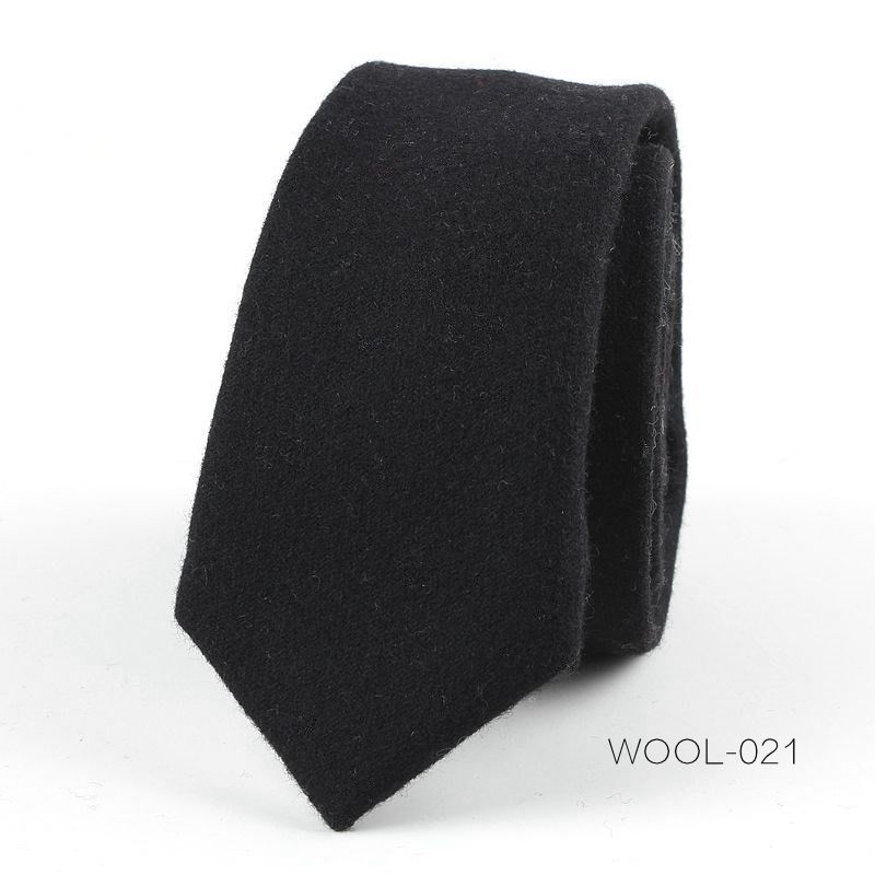 Divatos férfi gyapjú keskeny nyakkendős üzleti ruha divatos esküvői koreai stílusú brit stílusú diákruha 6 cm-es nyakkendő