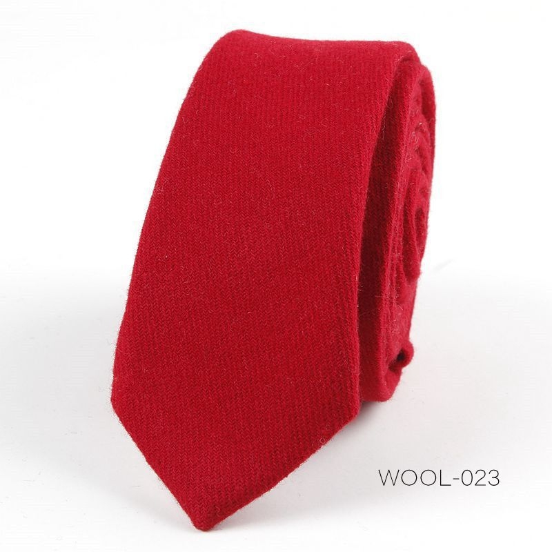 Divatos férfi gyapjú keskeny nyakkendős üzleti ruha divatos esküvői koreai stílusú brit stílusú diákruha 6 cm-es nyakkendő