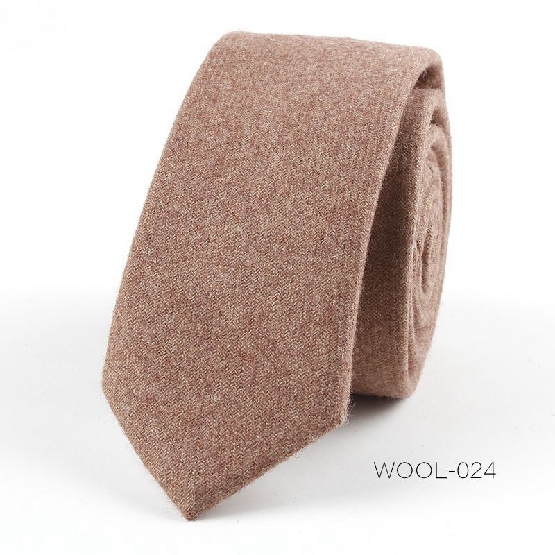 Divatos férfi gyapjú keskeny nyakkendős üzleti ruha divatos esküvői koreai stílusú brit stílusú diákruha 6 cm-es nyakkendő