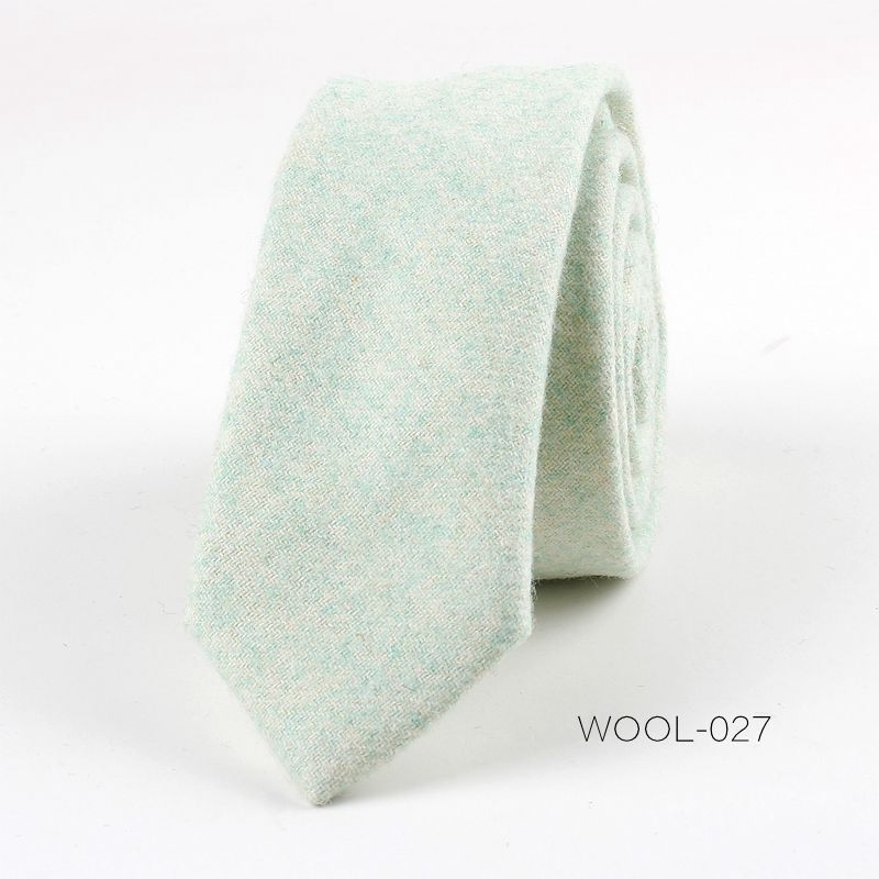 Divatos férfi gyapjú keskeny nyakkendős üzleti ruha divatos esküvői koreai stílusú brit stílusú diákruha 6 cm-es nyakkendő