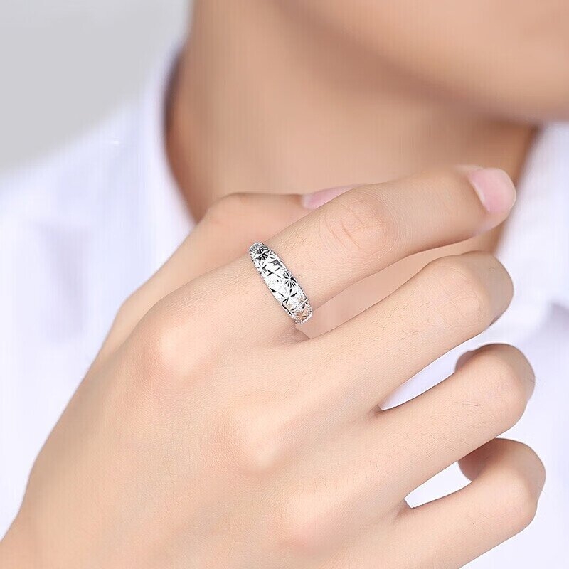 999-es sterling ezüst csillagos páros gyűrű tiszta ezüst nyitott gyűrű ezüst gyűrű gyári nagykereskedelmi ajándék ajándék