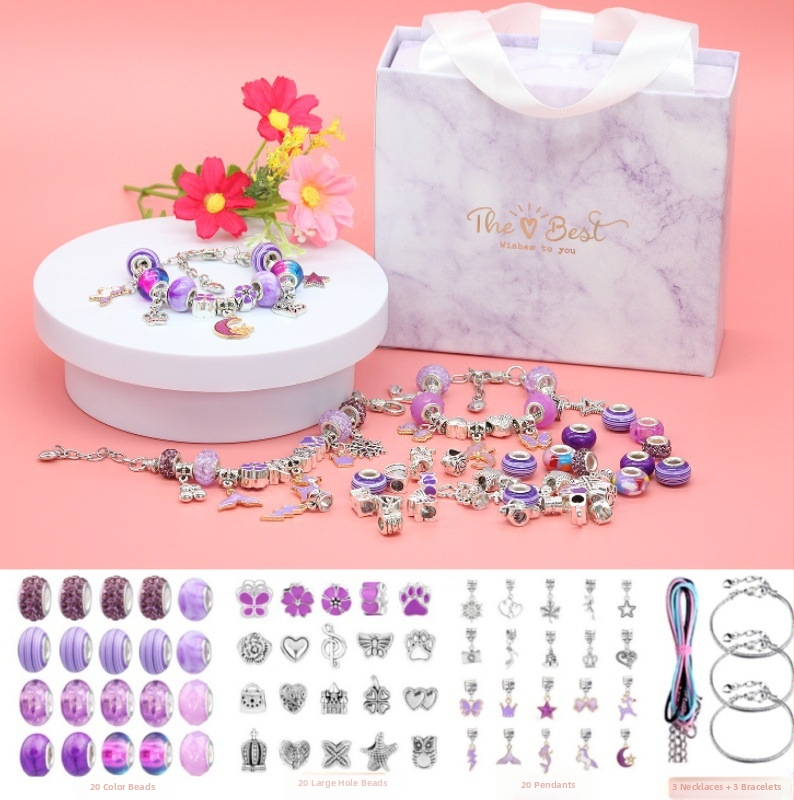 Amazon Euroopas ja Ameerikas müüdav lastele mõeldud helmestega käevõru ülikond 6-12-aastastele tüdrukutele sünnipäevakingiks