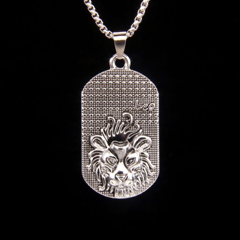 Határokon átnyúló európai és amerikai divat új 12 csillagképes retro rozsdamentes acél lánc férfi nyaklánc személyiség divatos férfi határokon átnyúló ékszer szett