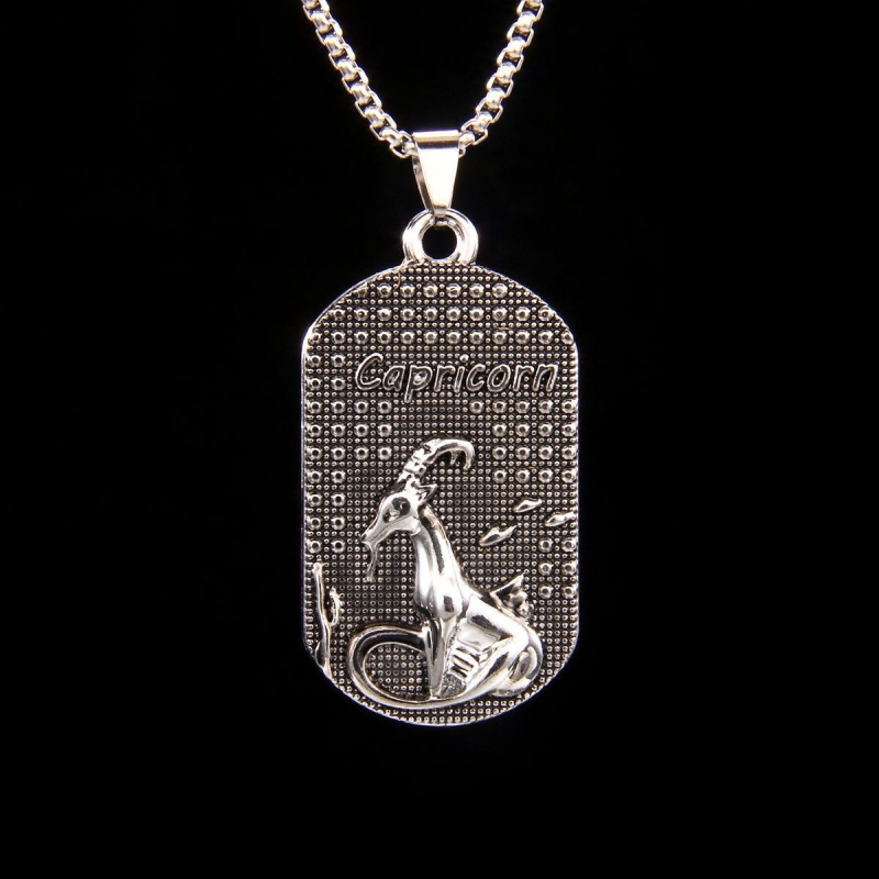 Határokon átnyúló európai és amerikai divat új 12 csillagképes retro rozsdamentes acél lánc férfi nyaklánc személyiség divatos férfi határokon átnyúló ékszer szett