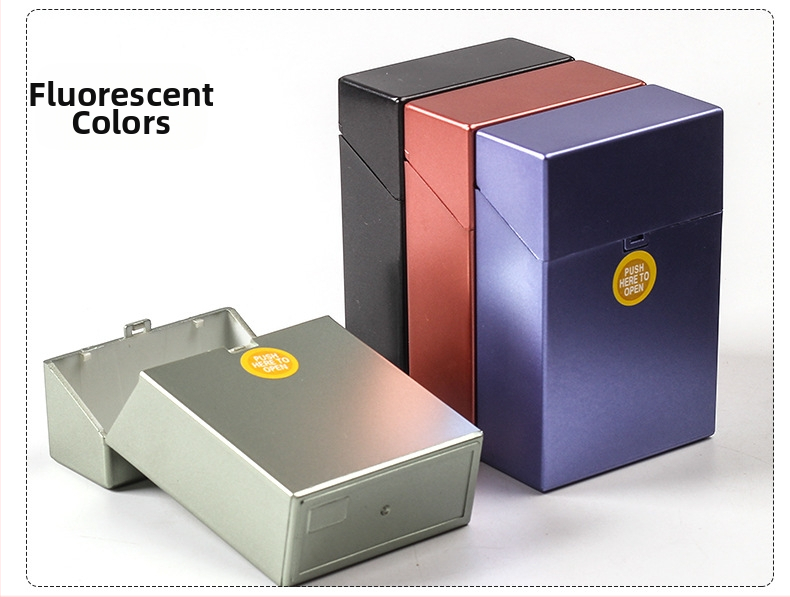 50 db-os nagy kapacitású műanyag cigarettatartó, 20-50 db-os, több specifikációjú, nyomásgátló izzadságszabályozóval ellátott, hordozható kézi cigarettatartó