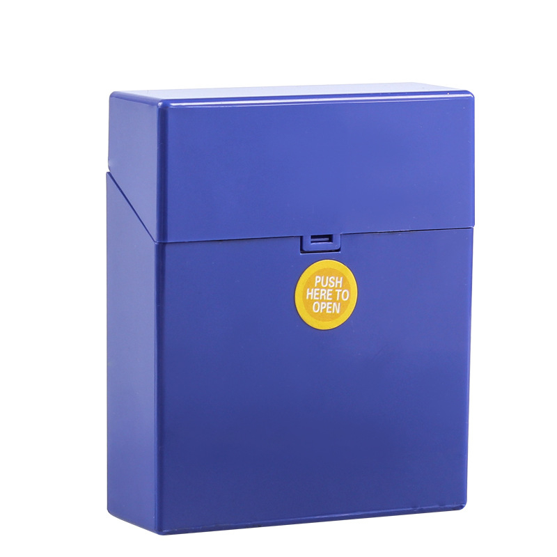 50 db-os nagy kapacitású műanyag cigarettatartó, 20-50 db-os, több specifikációjú, nyomásgátló izzadságszabályozóval ellátott, hordozható kézi cigarettatartó