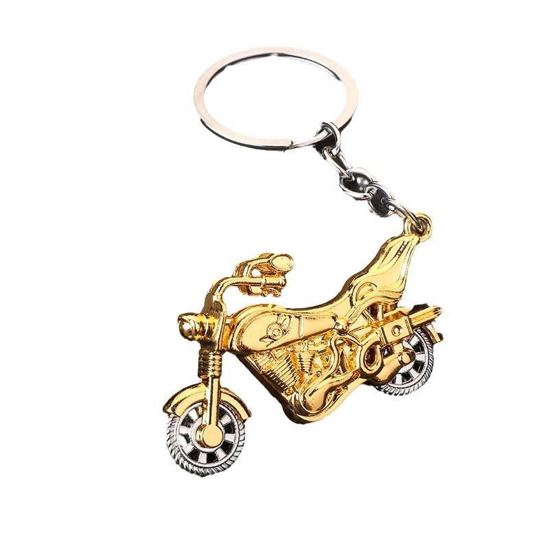 Rajzfilm menő motoros játék kulcstartó kreatív ötvözet motoros autós táska férfi és női kis ajándék medál