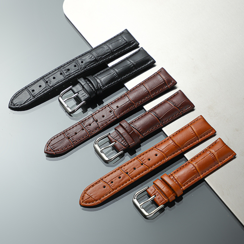 Házi készítésű gyári nagykereskedelmi borjúbőr óraszíjak, bambuszmintás órakiegészítők, marhabőr tűs csatos szíjak, férfi és női óraszíjak