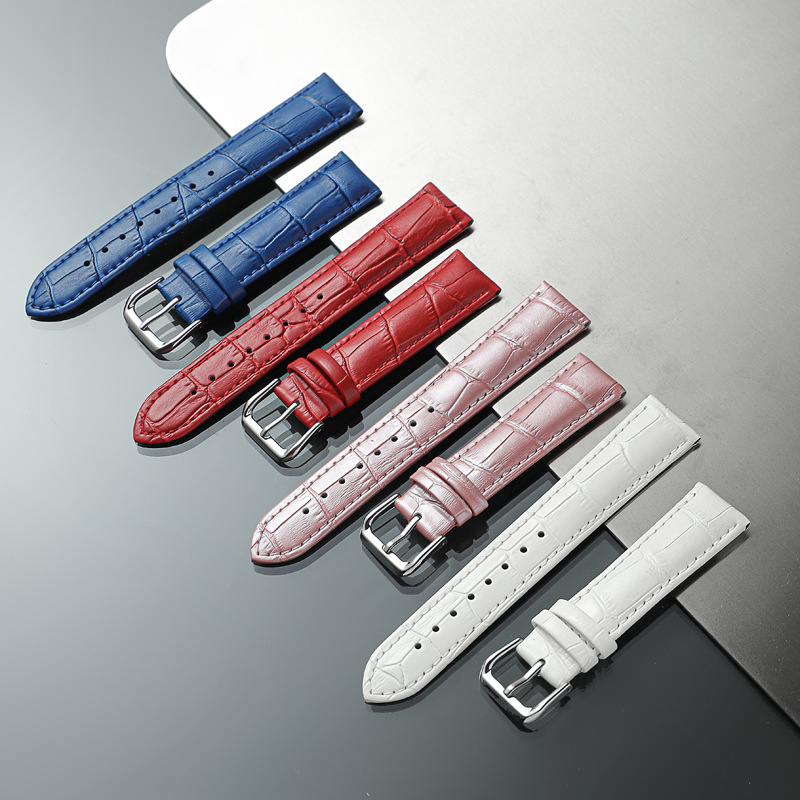 Házi készítésű gyári nagykereskedelmi borjúbőr óraszíjak, bambuszmintás órakiegészítők, marhabőr tűs csatos szíjak, férfi és női óraszíjak