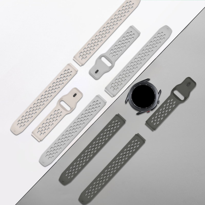 Samsung Watch6/5/4 Huawei GT4 univerzális szíj 18/20/22 mm légáteresztő szilikon szíj