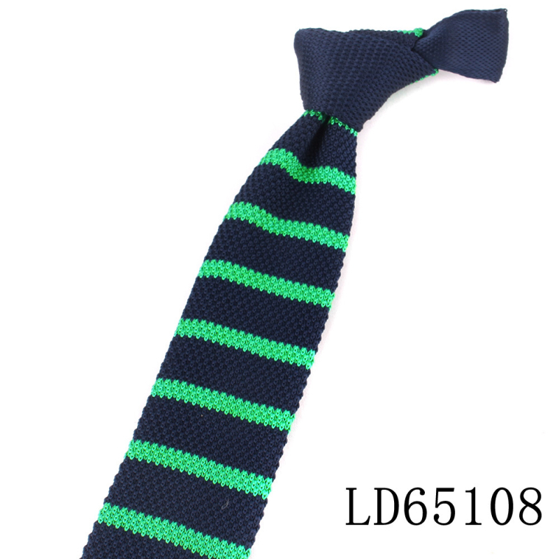 Férfi és női kötött nyakkendő, koreai stílusú, divatos, lezser, zöld csíkos, 5,5 cm-es, keskeny öltöny, ruházati kiegészítők raktáron