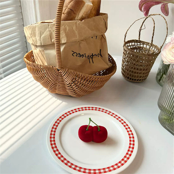 Σετ πικνίκ μίνι κεράσι φρούτα άνοιξη χαριτωμένο κορίτσι δώρο συρρέουν κοσμήματα κουτί αποθήκευσης