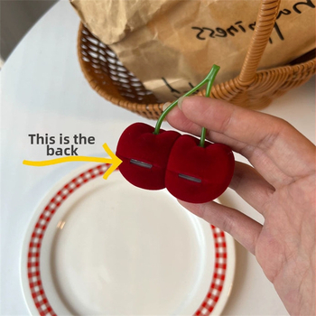 Σετ πικνίκ μίνι κεράσι φρούτα άνοιξη χαριτωμένο κορίτσι δώρο συρρέουν κοσμήματα κουτί αποθήκευσης