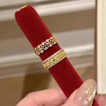 Εκρήξεις βιβλίου Little Red Riding Κερδίστε περισσότερα χρήματα, σταματήστε το ρετρό νέο κινέζικο στυλ πλήρες διαμαντένιο χάλκινο νόμισμα εξαιρετικό δαχτυλίδι