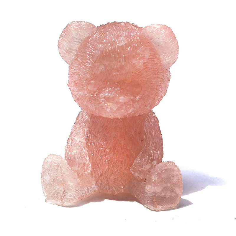 Határokon átnyúló természetes kristály kavics aranyos ülő és fekvő medve lakberendezési kiegészítők dekoratív díszek autó kiegészítők többszínű nagykereskedelem